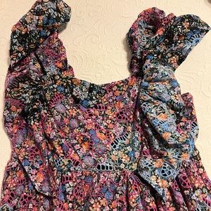 Anthropologie lace maxi dress